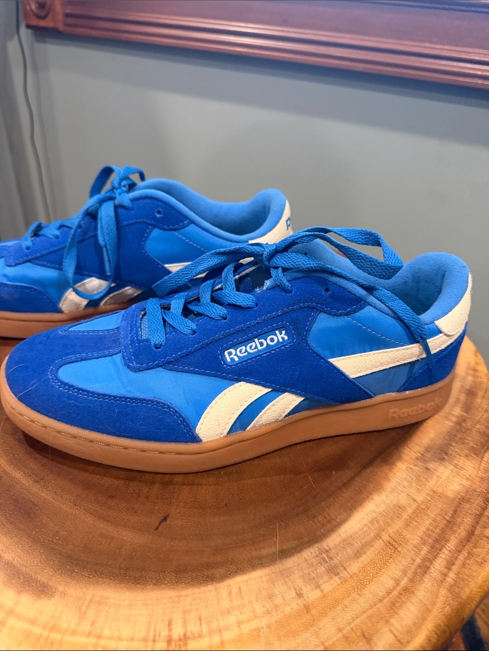 Reebok Blue & White Low-Top Sneakers - Picture 2 of 4